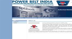 Desktop Screenshot of powerbeltindia.com