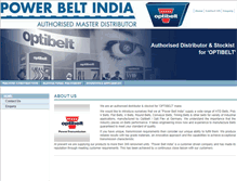 Tablet Screenshot of powerbeltindia.com